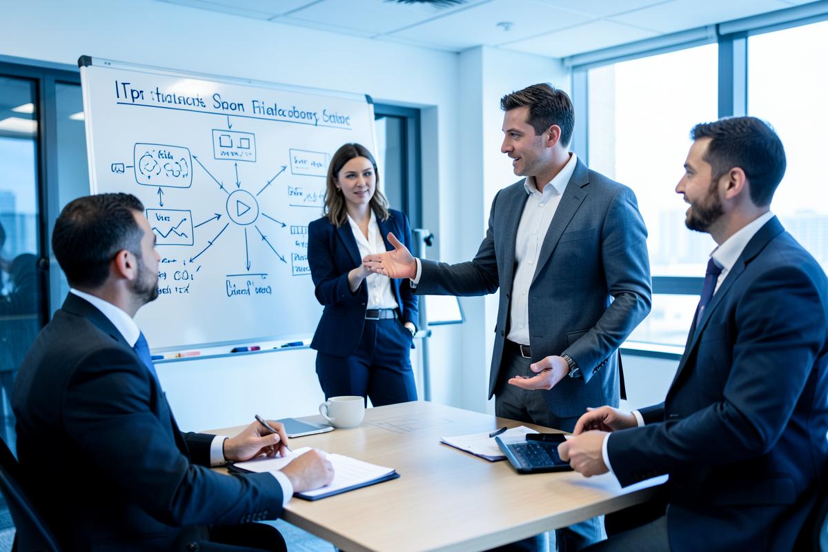 GCS International consultants collaborating on business strategy